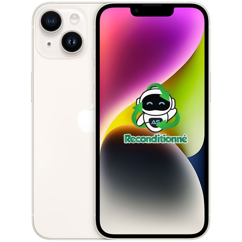 iPhone 14 Reconditionné 128/256/512 Go | Apple | Débloqué | 5G