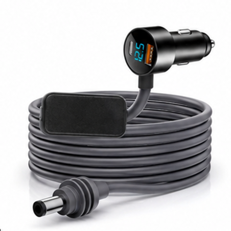 Câble allume-cigare Starlink Mini 12V/24V vers 30V 3 m avec USB et USB-C