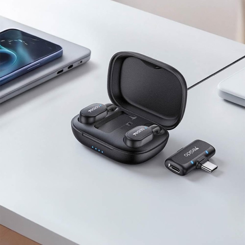 Microphone Cravate Sans Fil Yesido KR25 | USB-C / Lightning | Neuf