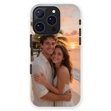 Coque personnalisée double protection induction iPhone 16 Pro
