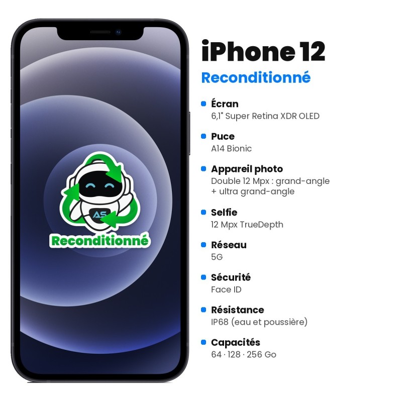iPhone 12 reconditionné – caractéristiques