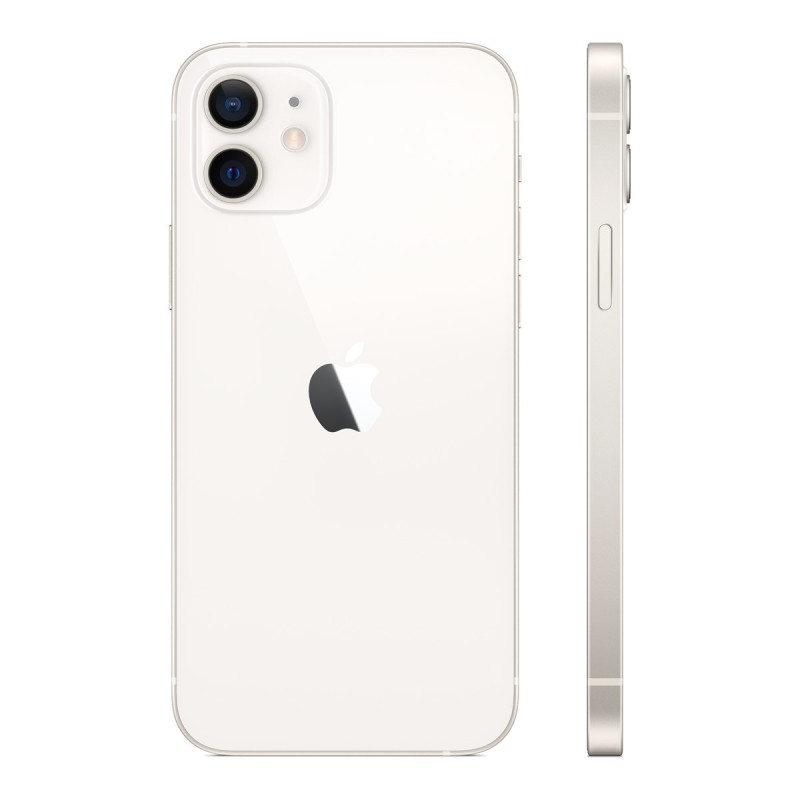 iPhone 12 reconditionné Blanc – dos de profil