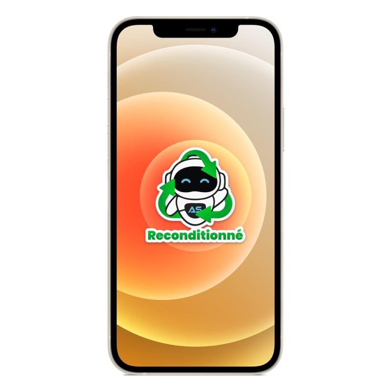 iPhone 12 reconditionné Blanc – face