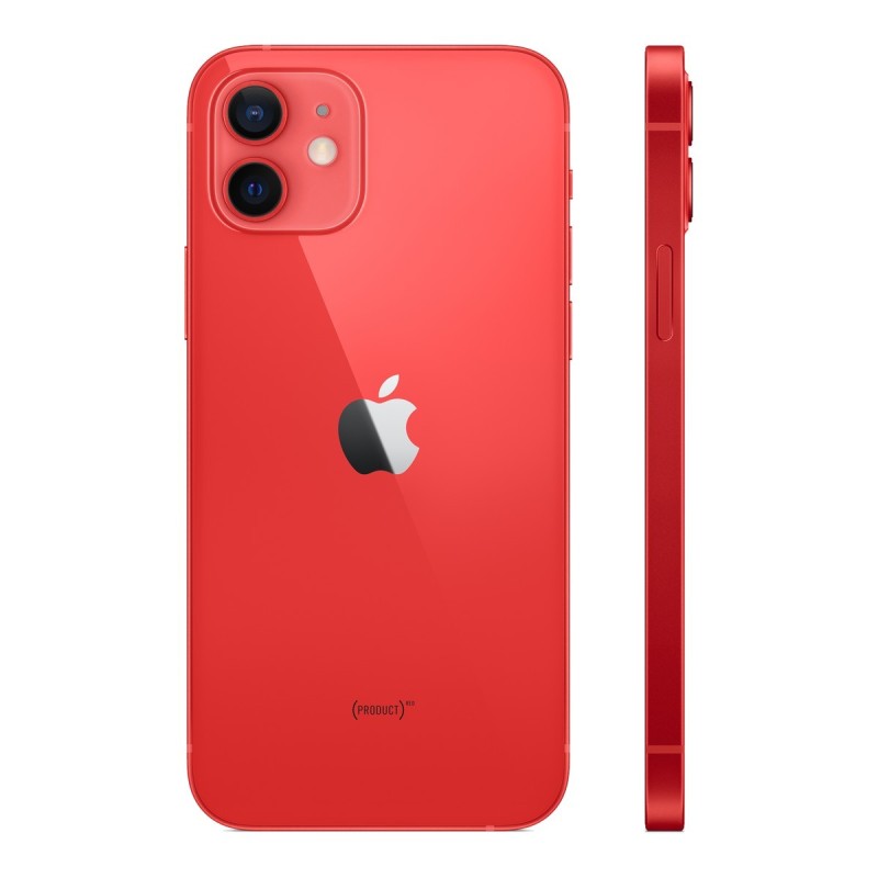 iPhone 12 reconditionné Rouge – dos de profil
