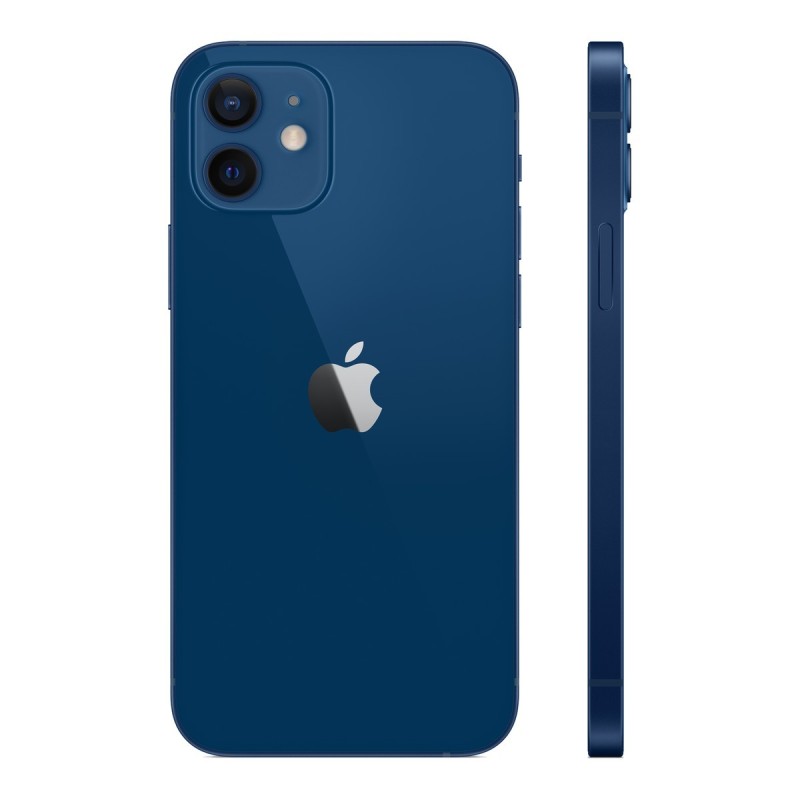 iPhone 12 reconditionné Bleu – dos de profil