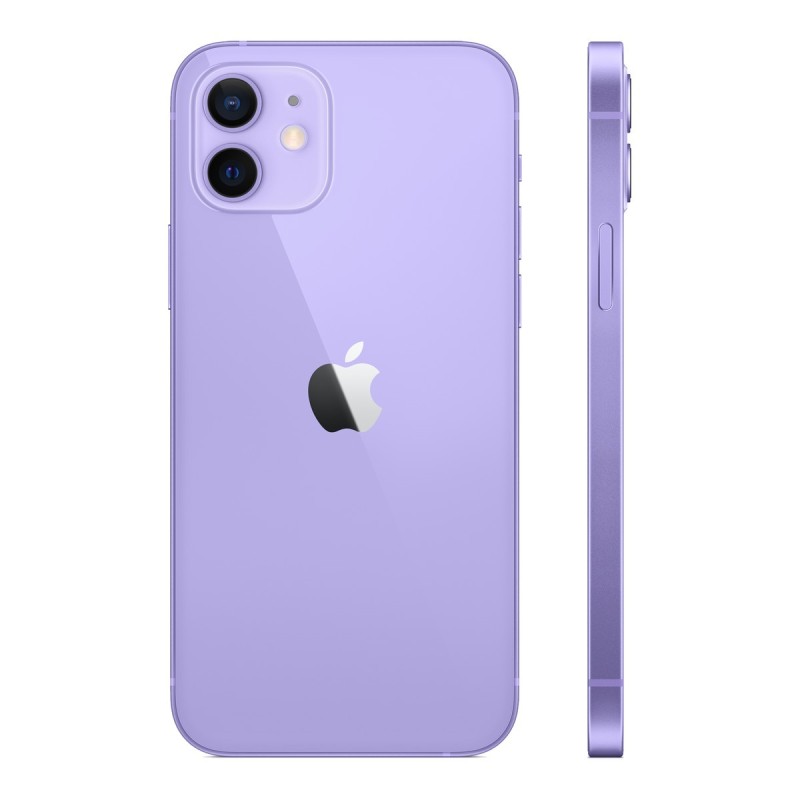 iPhone 12 reconditionné Mauve – dos de profil