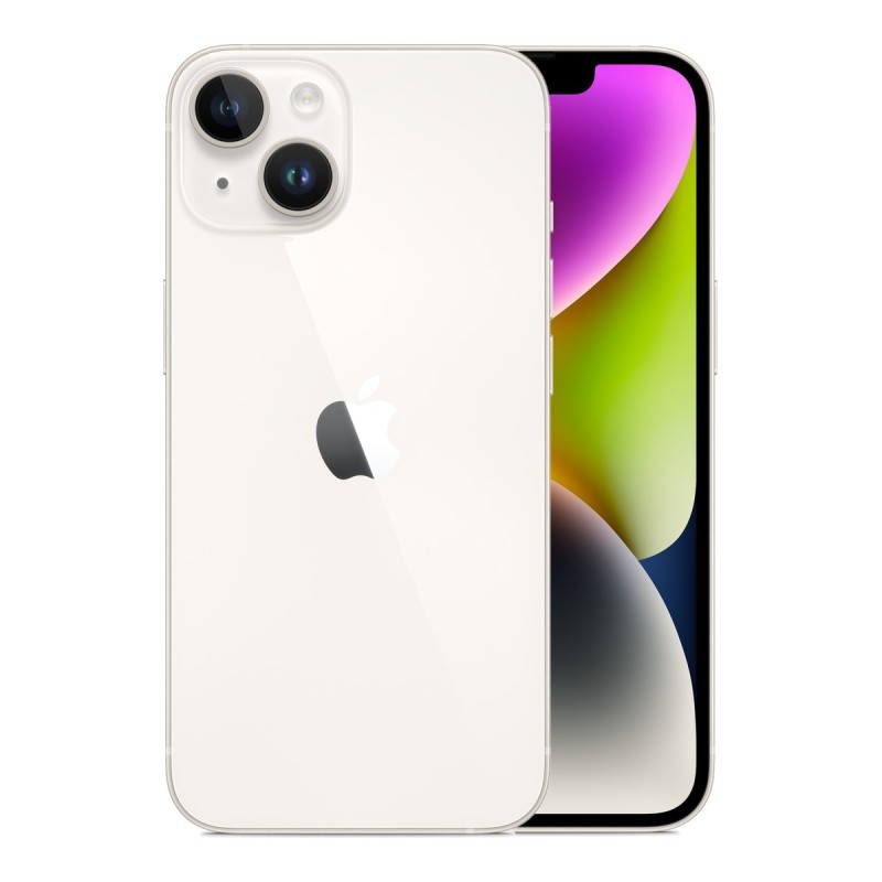 iPhone 14 reconditionné Lumière stellaire – dos et face