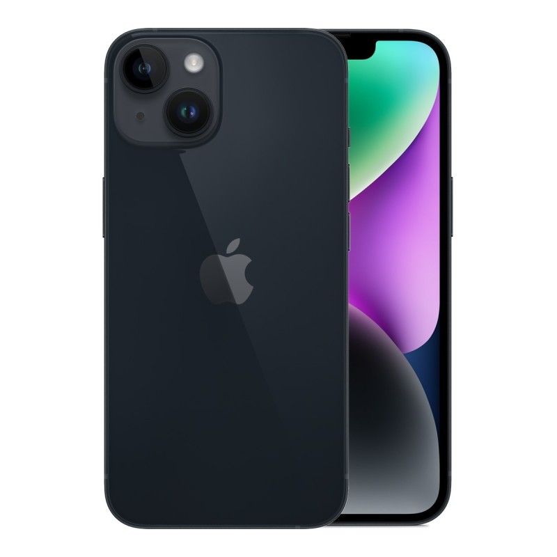 iPhone 14 reconditionné Minuit – dos et face