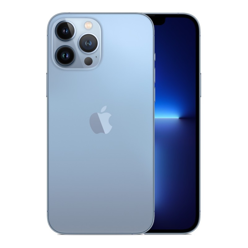 iPhone 13 Pro Max reconditionné Bleu alpin – dos et face