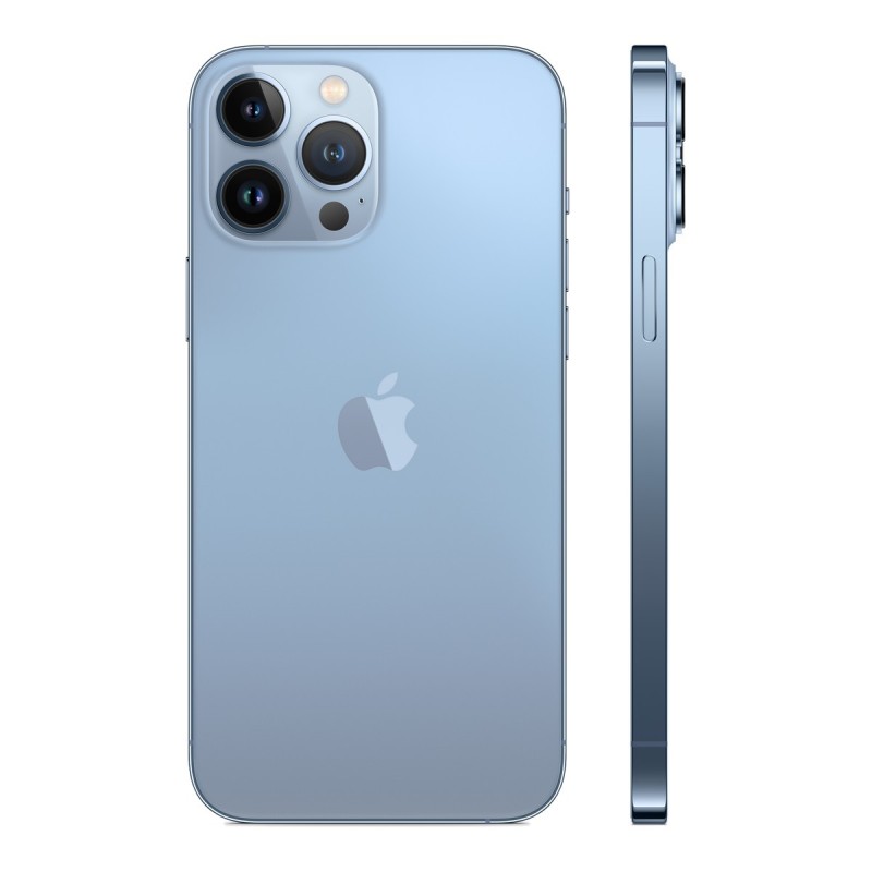 iPhone 13 Pro Max reconditionné Bleu alpin – dos de profil