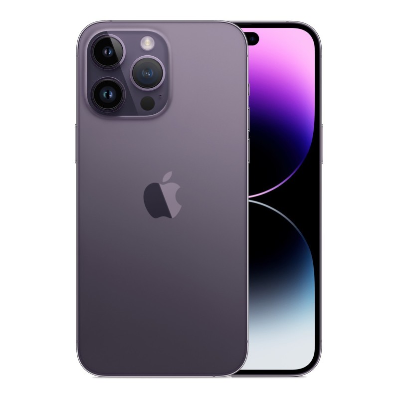 iPhone 14 Pro Max reconditionné Violet intense – dos et face