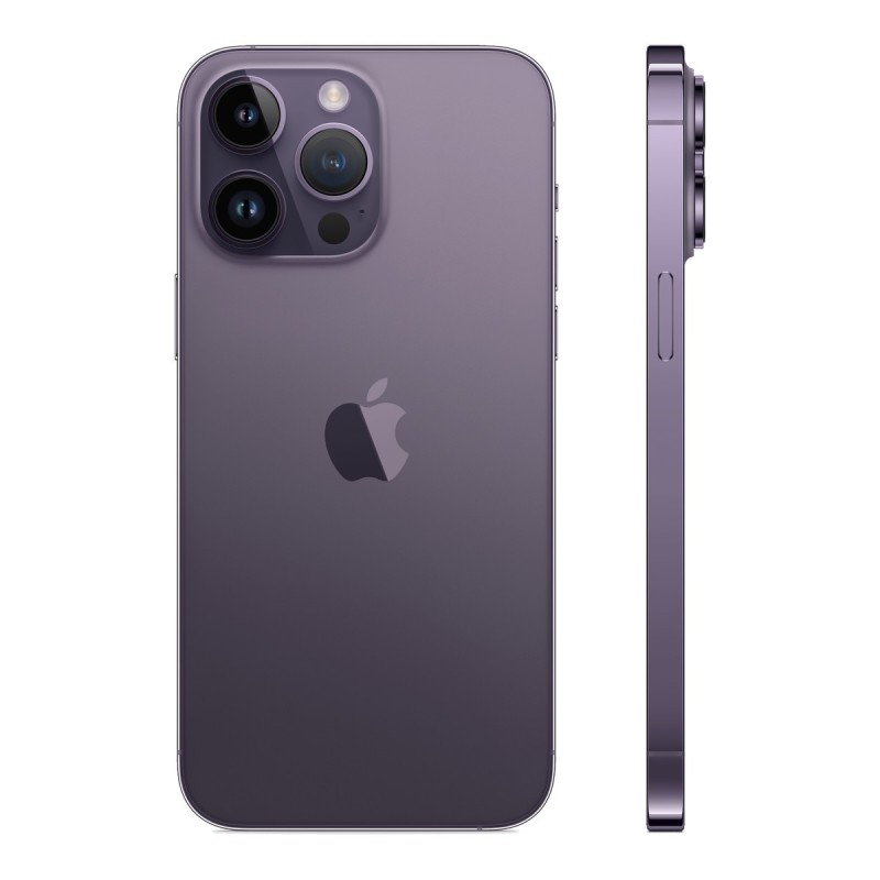 iPhone 14 Pro Max reconditionné Violet intense – dos de profil