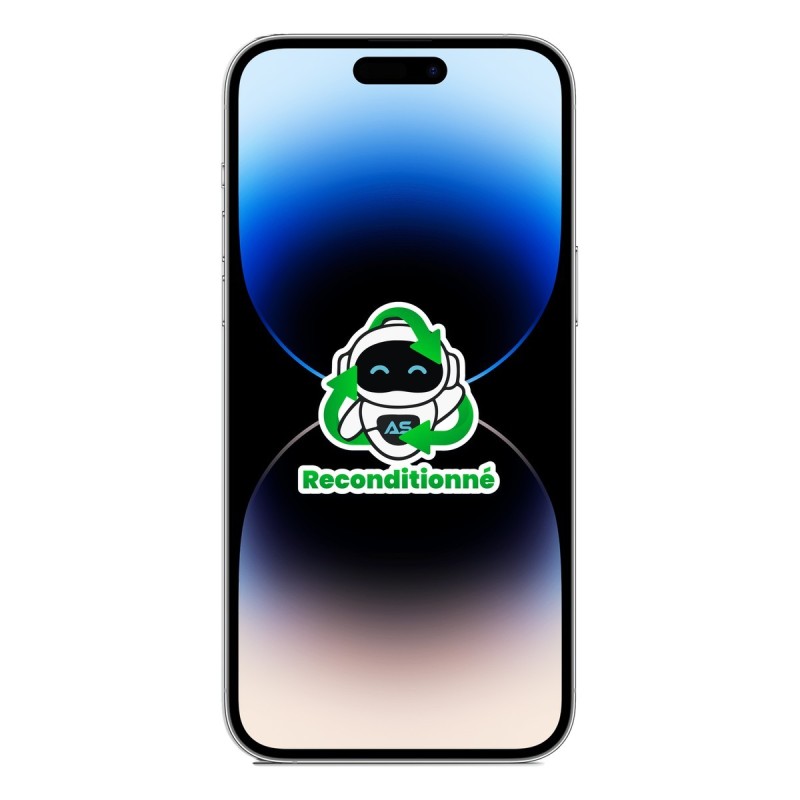 iPhone 14 Pro Max reconditionné Argent – face