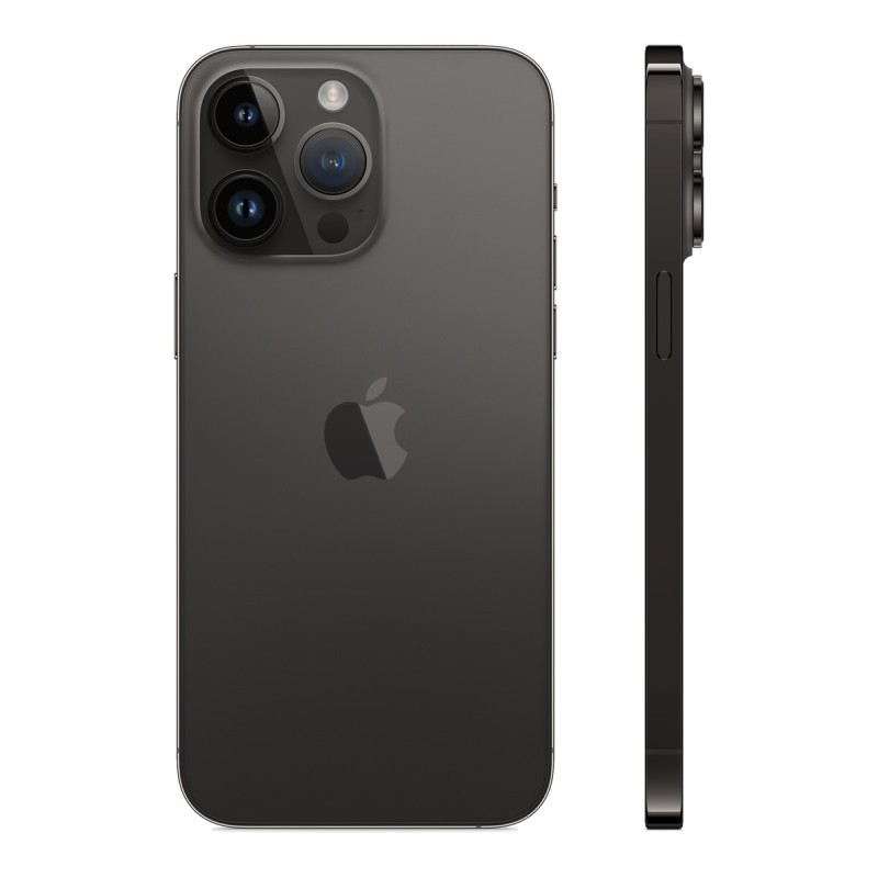 iPhone 14 Pro Max reconditionné Noir sidéral – dos de profil