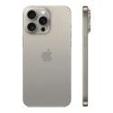 iPhone 15 Pro Max reconditionné Titane naturel – dos de profil