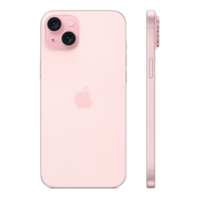 iPhone 15 Plus reconditionné Rose – dos de profil