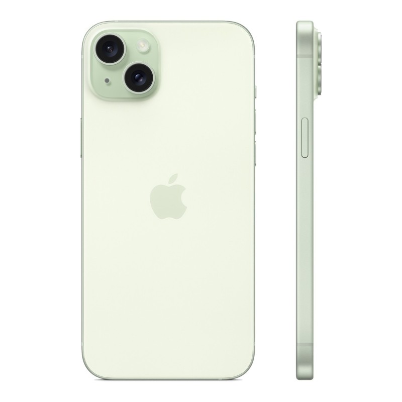 iPhone 15 Plus reconditionné Vert – dos de profil