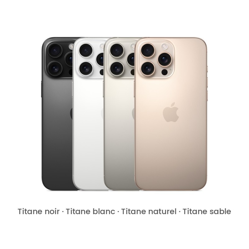 iPhone 16 Pro Max reconditionné – coloris disponibles