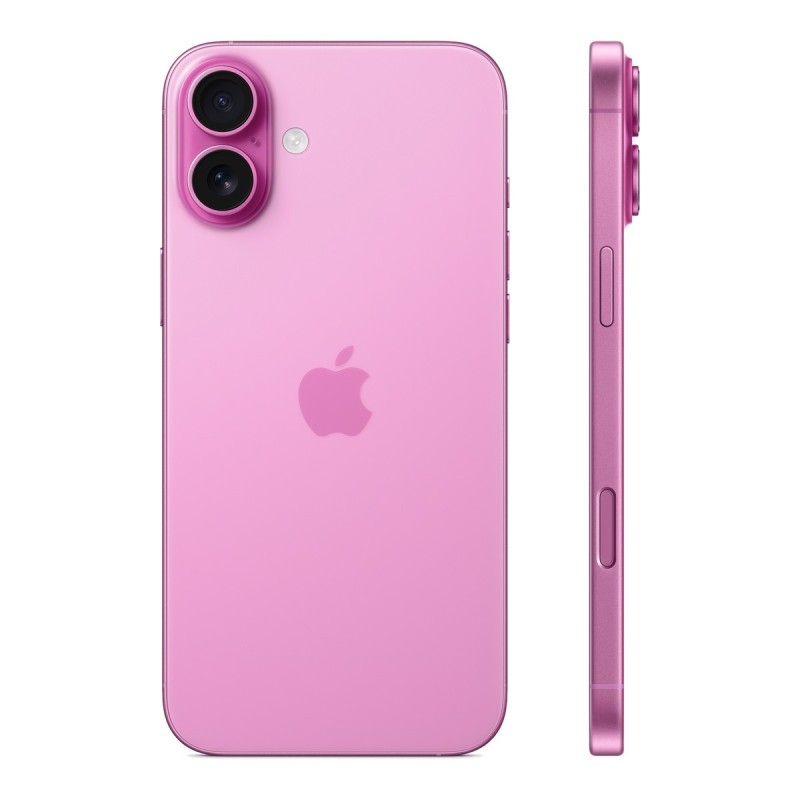 iPhone 16 Plus reconditionné Rose – dos de profil