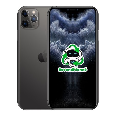iPhone 11 Pro Max reconditionné Gris sidéral – dos et face