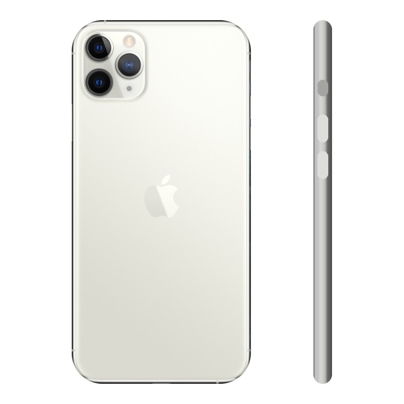 iPhone 11 Pro Max reconditionné Argent – dos et profil