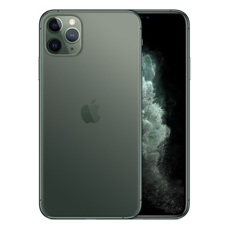 iPhone 11 Pro Max reconditionné Vert nuit – dos et face