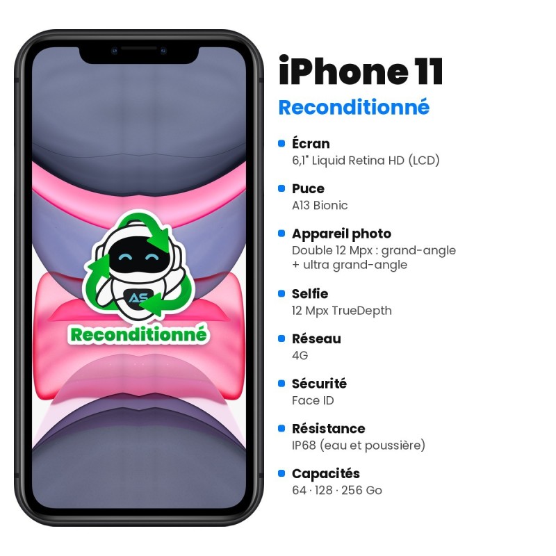 iPhone 11 reconditionné – caractéristiques