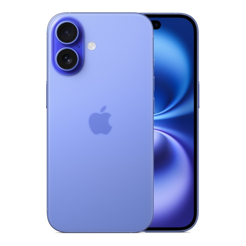 iPhone 16 reconditionné Outremer – dos et face