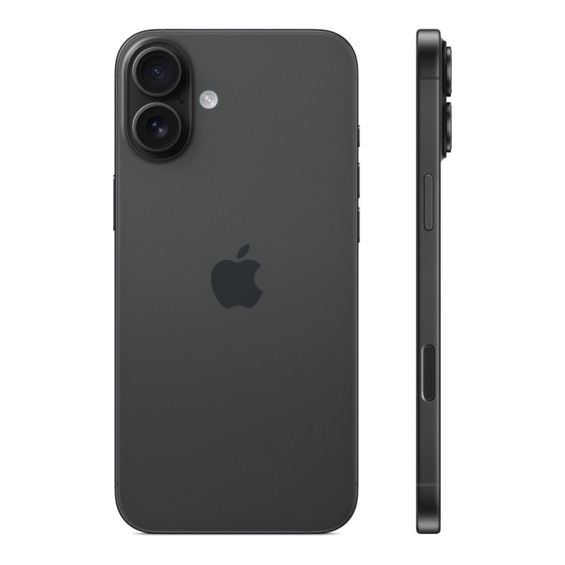 iPhone 16 Plus reconditionné Noir – dos de profil