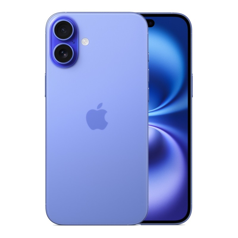 iPhone 16 Plus reconditionné Bleu – dos et face