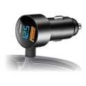 Câble allume-cigare à afficheur avec convertisseur 30 V pour Starlink Mini - 3 m