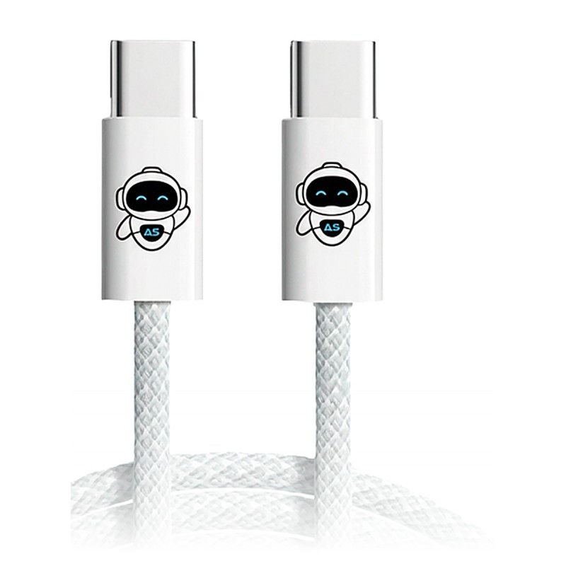 Câble USB-C tressé 60W 1 m | AS Mobiles Guyane