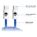 Câble USB-C tressé 60W 1 m | AS Mobiles Guyane