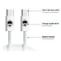 Câble USB-C tressé 60W 2 m | AS Mobiles Guyane