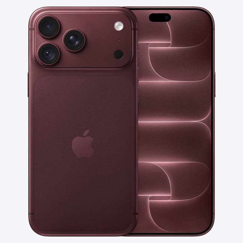 iPhone 18 Pro Max Bordeaux – dos et écran