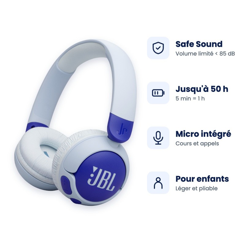 JBL Junior 320BT | Casque Bluetooth pour enfant | Guyane