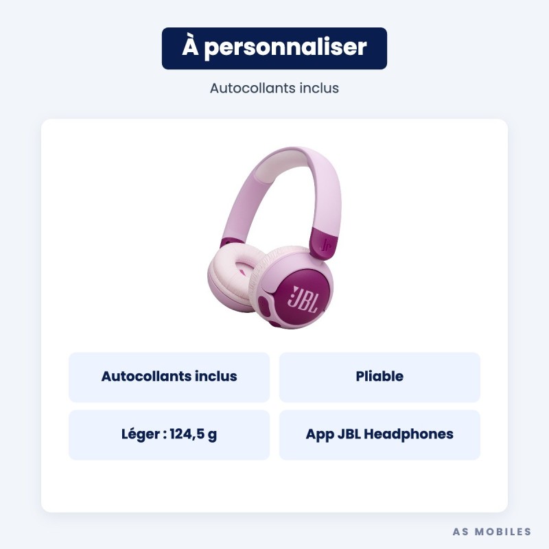 JBL Junior 320BT | Casque Bluetooth pour enfant | Guyane