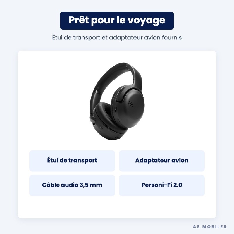 JBL Tour One M2 | Casque réduction de bruit adaptative | Guyane