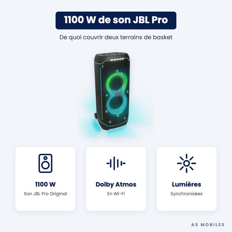 JBL PartyBox Ultimate 1100 W | Enceinte de soirée | Guyane
