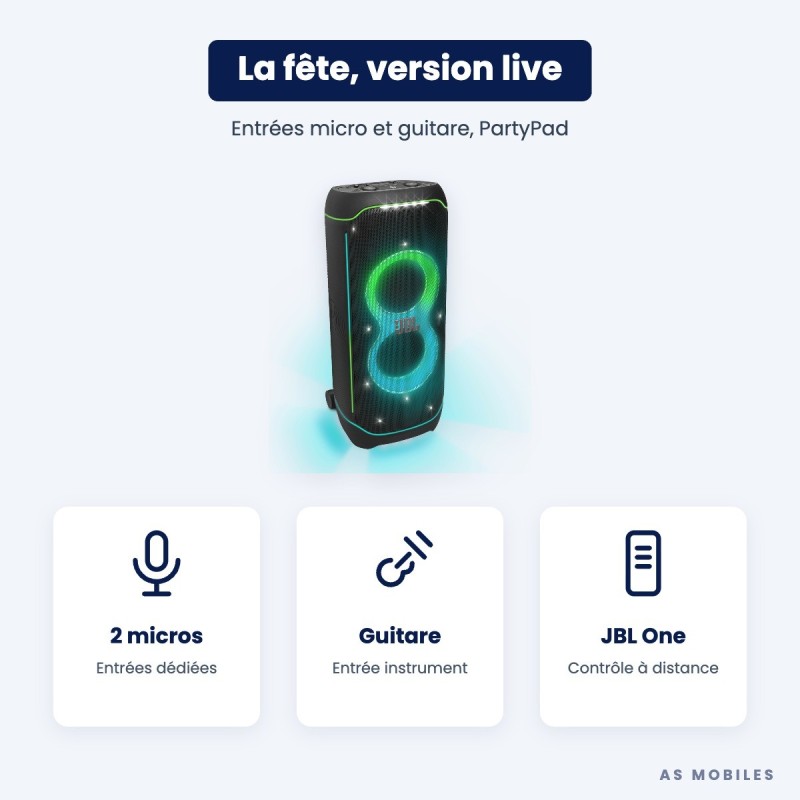 JBL PartyBox Ultimate 1100 W | Enceinte de soirée | Guyane