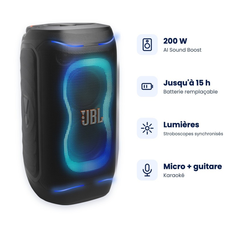 JBL PartyBox 130 | Enceinte de soirée 200 W | Guyane