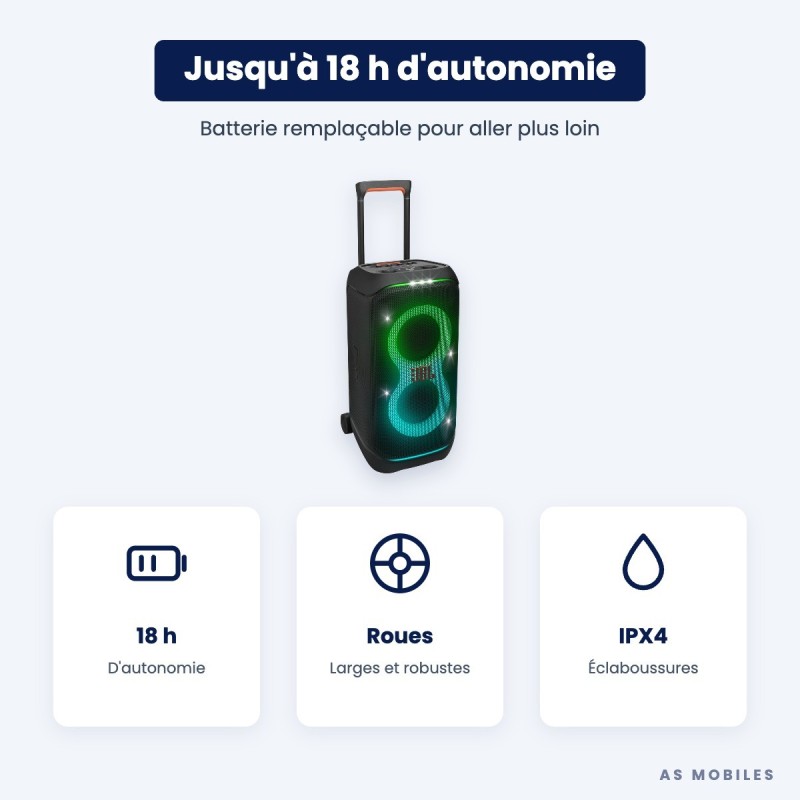 JBL PartyBox Stage 320 | Enceinte de soirée 240 W | Guyane
