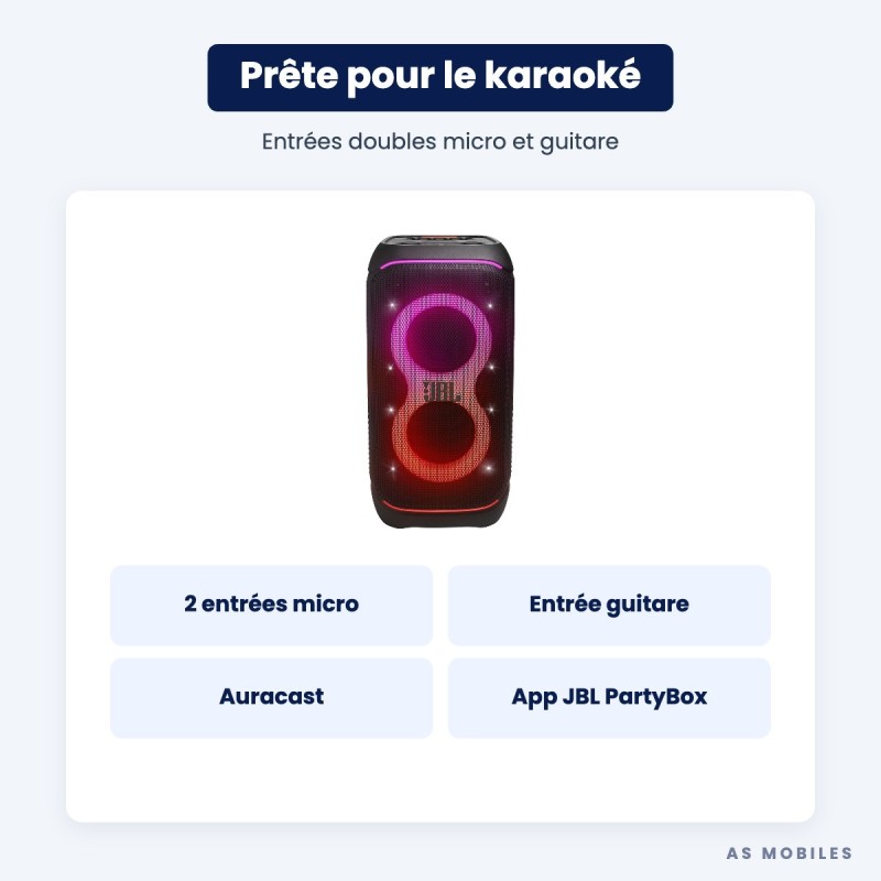 JBL PartyBox Stage 320 | Enceinte de soirée 240 W | Guyane
