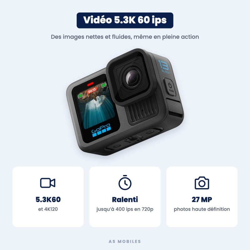 GoPro HERO13 Black Pack accessoires – vidéo 5.3K