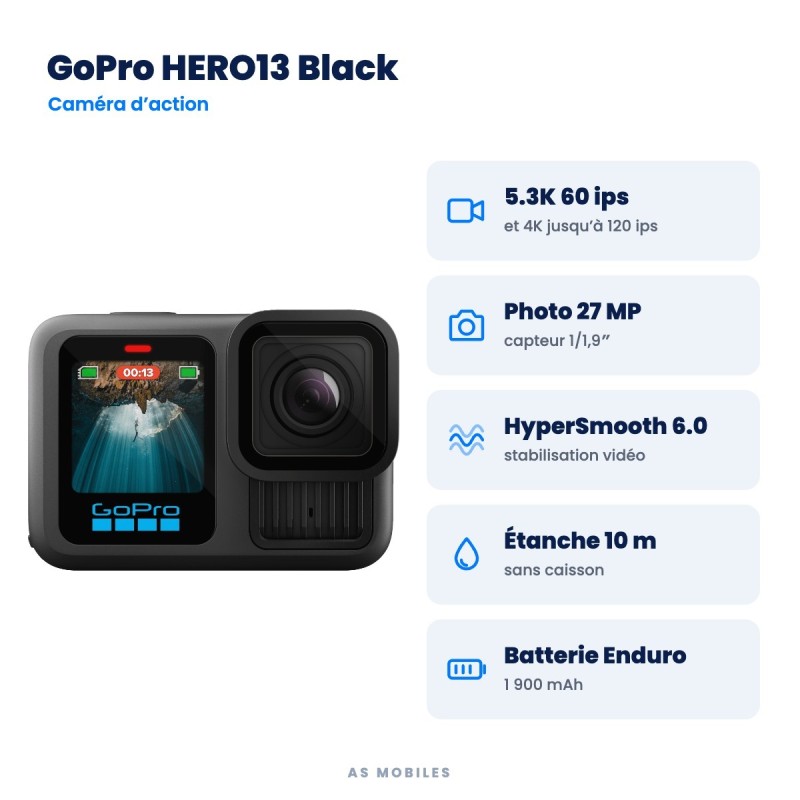 GoPro HERO13 Black – points clés