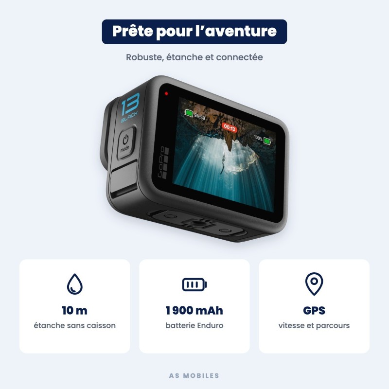 GoPro HERO13 Black – étanche et GPS