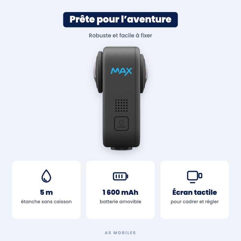 GoPro MAX 360 – étanche et robuste