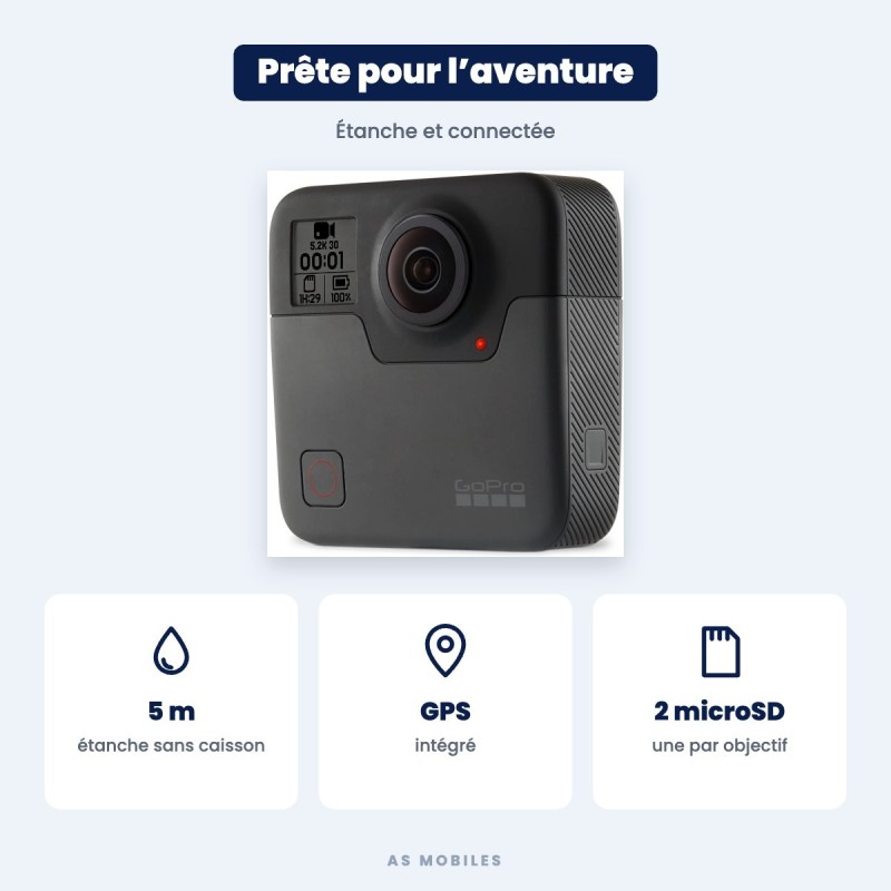 GoPro Fusion 360 – étanche et GPS