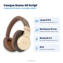 Casque sans fil Guess 4G Script Marron | AS Mobiles