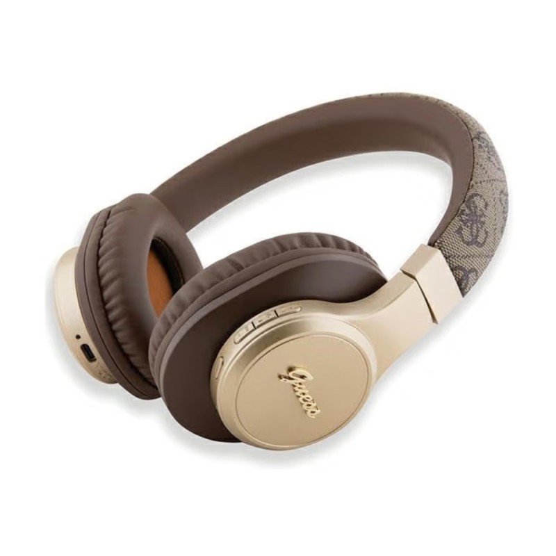 Casque sans fil Guess 4G Script Marron | AS Mobiles